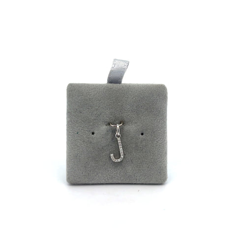 18kt WG Diamond Initial 'J' Pendant