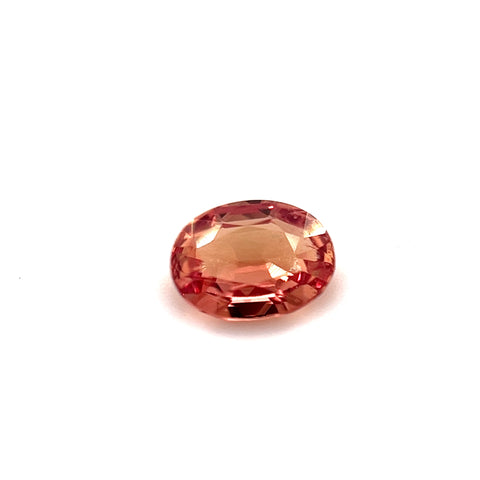 Brownish Orange Oval Sapphire 0.69ct