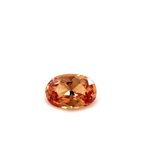 Brownish Orange Oval Sapphire 0.59ct