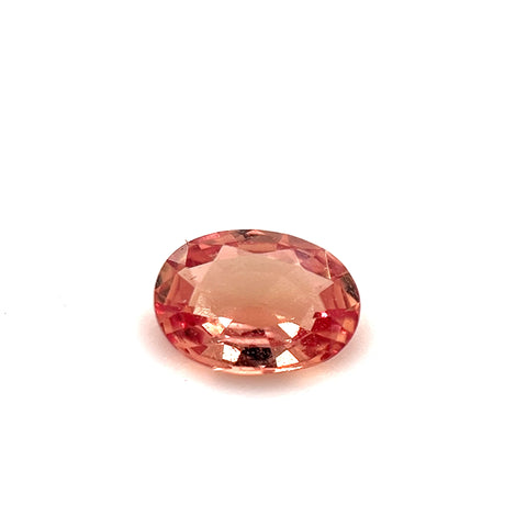 Brownish Orange Oval Sapphire 0.83ct