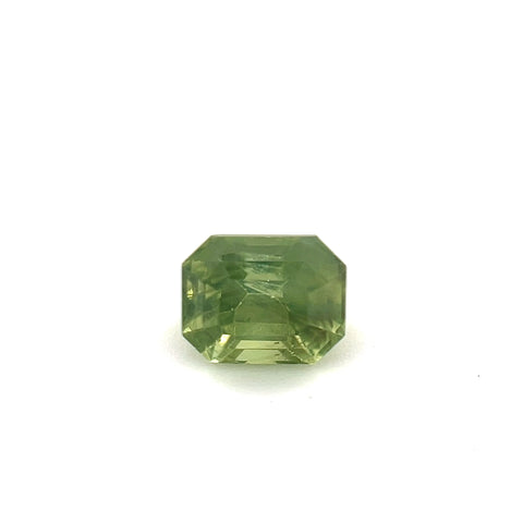 Green Sapphire 0.87ct Octagonal