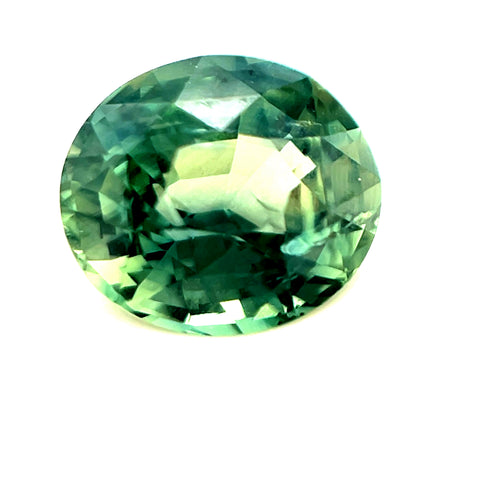 Green Sapphire 3.01ct Oval
