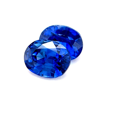 Fine Madagascar Sapphire 0.93cts Oval Pair