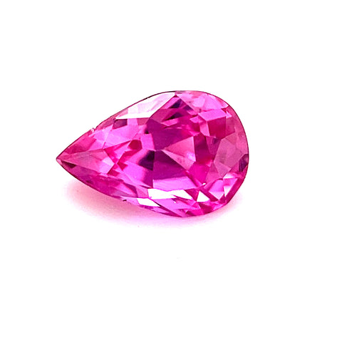 Hot Pink Madagascar Sapphire 0.68ct Pear