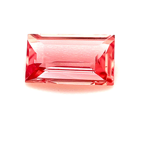 Padparascha Sapphire 0.64ct Baguette