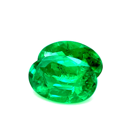 Fine Zambian Emerald Pair 0.67cts Oval