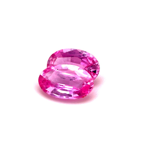 Pink Sapphire Pair 0.87cts Oval