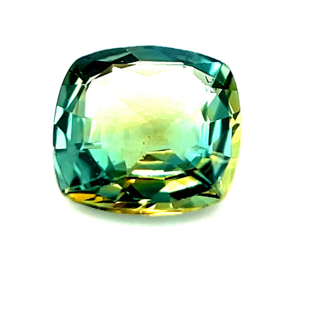Bi-Colour Teal Sapphire 0.86ct Cushion