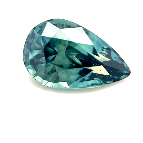 Teal Sapphire 2.18ct Pear