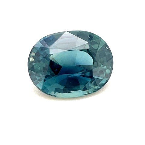 Teal Sapphire Madagascar 1.58ct Oval