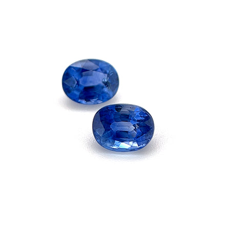 Blue Sapphire 0.84cts Oval Pair