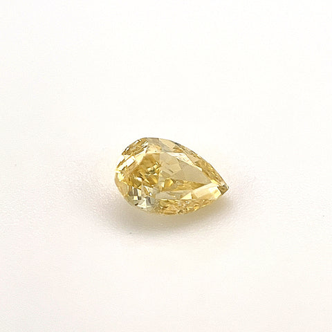 Natural Fancy Intense Yellow 0.40ct Pear