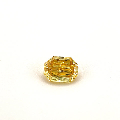 Natural Fancy Vivid Orangy Yellow 0.26ct Radiant