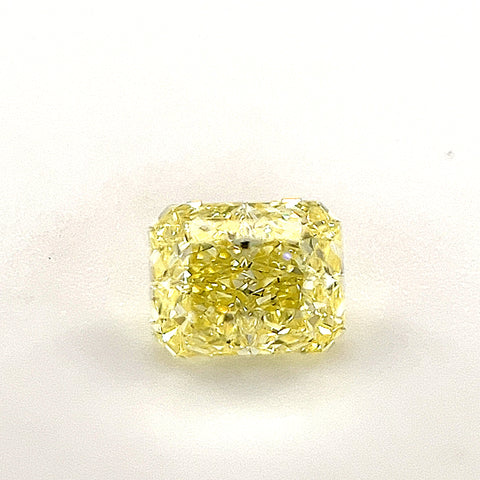 Natural Fancy Yellow 0.41ct Radiant