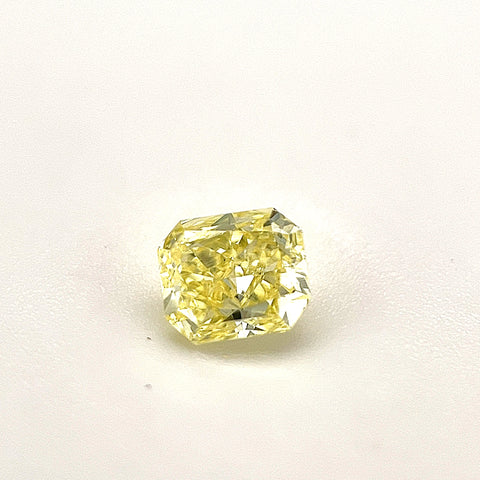 Natural Fancy Yellow 0.43ct Radiant