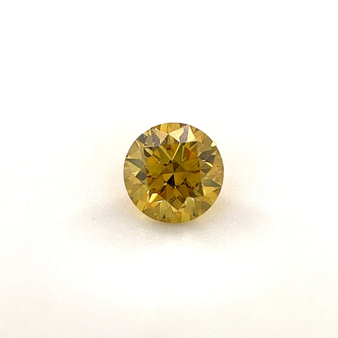 Natural Fancy Vivid Yellow 0.24ct Round