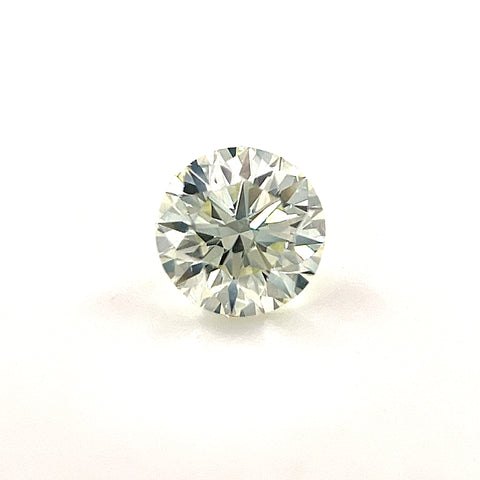 Natural Very Light Yellow Green 0.40ct Round