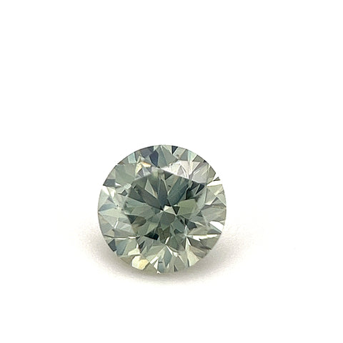 Natural Fancy Grayish Yellowish Green 0.42ct Round