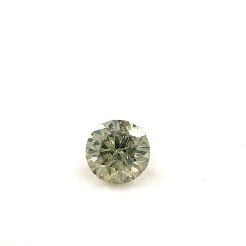 Natural Fancy Brownish Greenish Yellow 0.20ct Round