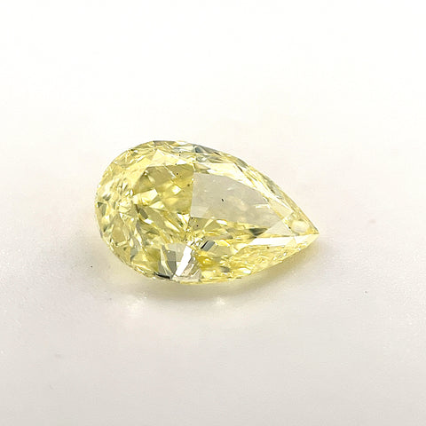 Natural Fancy Yellow 1.38ct Pear