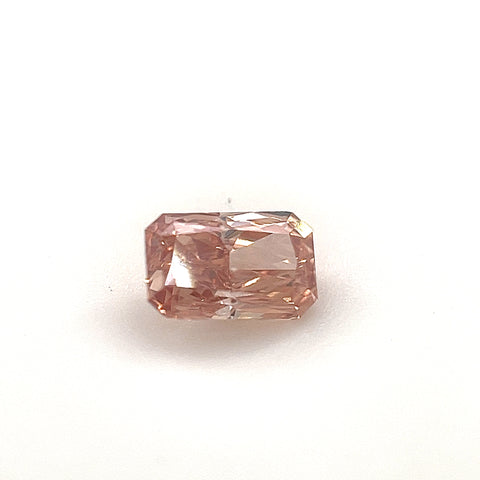 Natural Fancy Deep Brownish Orange 0.40ct Radiant