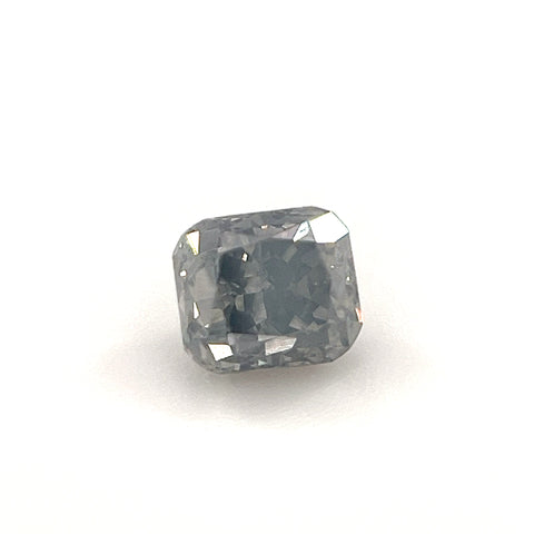 Natural Fancy Dark Gray 0.45ct Cushion