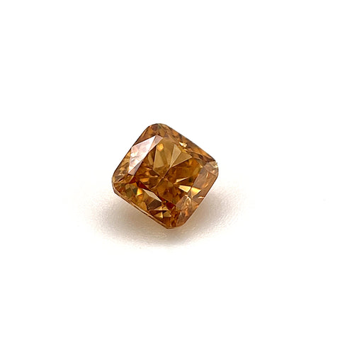 Natural Fancy Deep Brown Yellow 0.46ct Cushion