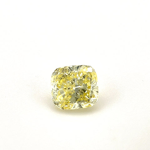 Natural Fancy Intense Yellow 0.50ct Cushion