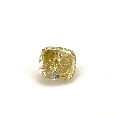 Natural Fancy Intense Yellow 0.52ct Cushion