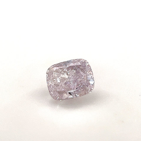 Natural Fancy Light Pinkish Purple 0.52ct Cushion