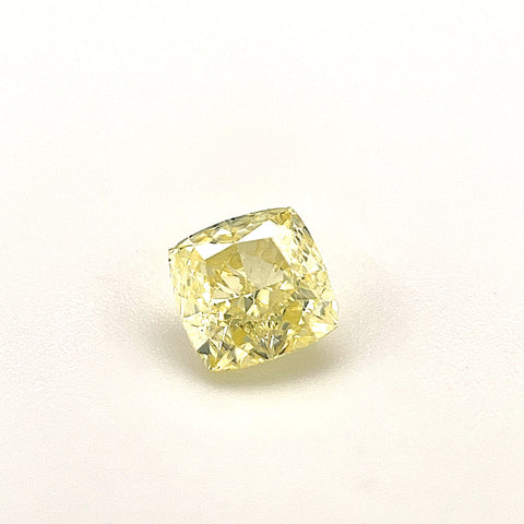 Natural Fancy Intense Yellow 0.53ct Cushion