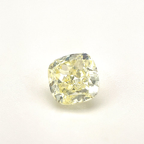 Natural Fancy Light Yellow 0.75ct Cushion