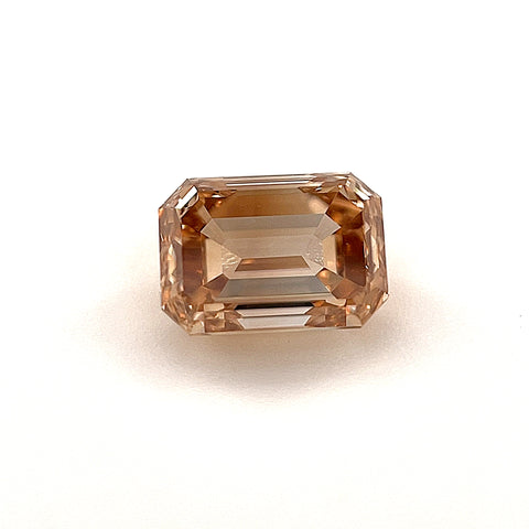 Natural Fancy Brown-Yellow 1.03ct Emerald Cut