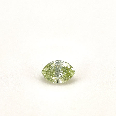 Natural Fancy Yellow Green 0.15ct Marquise