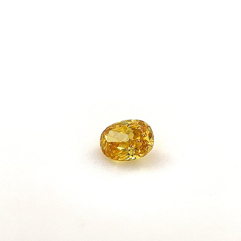 Natural Fancy Vivid Orangy Yellow 0.14ct Oval