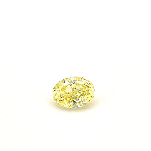 Natural Fancy Intense Yellow 0.23ct Oval