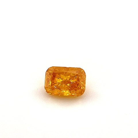 Natural Fancy Vivid Yellow Orange 0.27ct Cushion