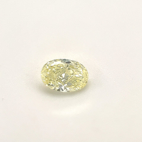 Natural Fancy Light Yellow 0.34ct Oval