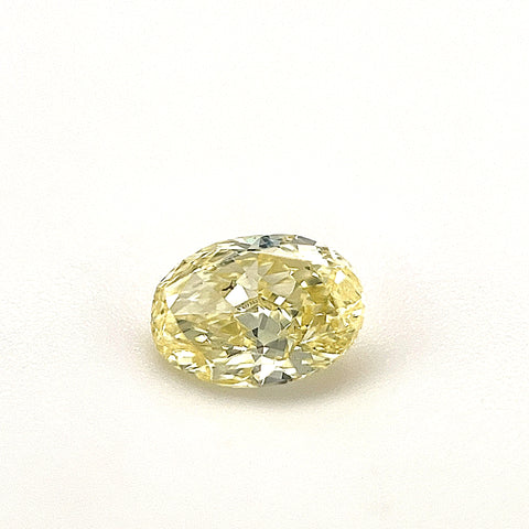 Natural Fancy Yellow 0.41ct Oval