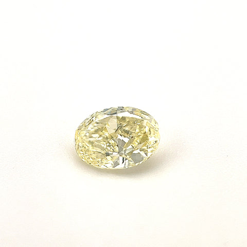 Natural Fancy Yellow 0.54ct Oval