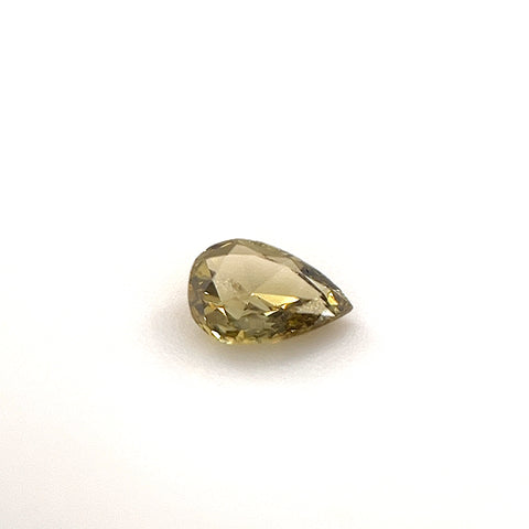 Natural Fancy Deep Brownish Greenish Yellow 0.22ct Pear