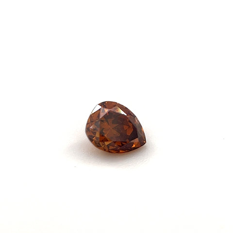 Natural Fancy Deep Orange Brown 0.24ct Pear