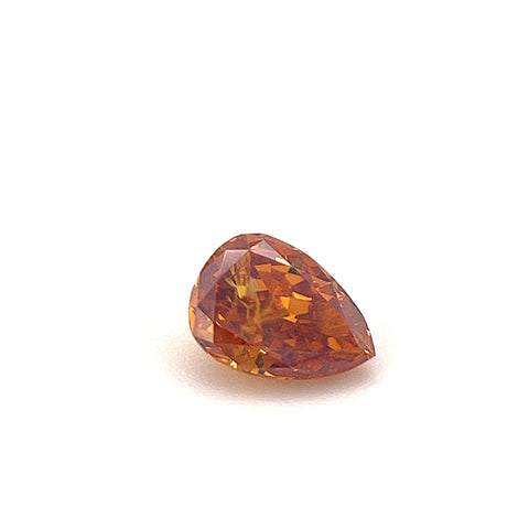 Natural Fancy Deep Yellowish Orange 0.30ct Pear