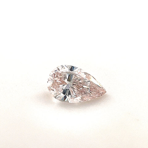 Natural Very Light Pinkish Brown 0.33ct Pear