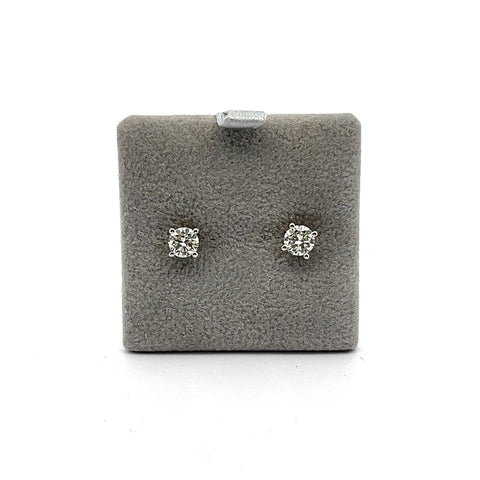 18KT WG 0.63cts Round Diamond Studs