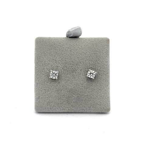 18KT WG 0.36cts Round Diamond Studs