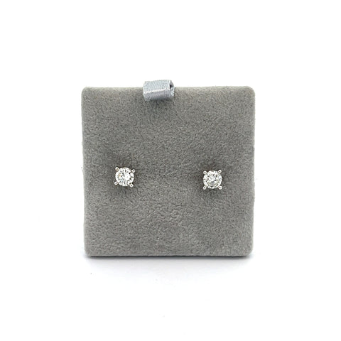 18KT WG 0.41cts Round Diamond Studs