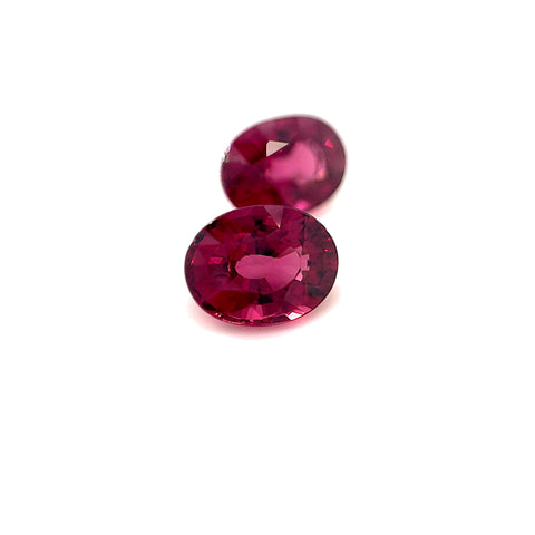 Rhodelite Garnet 6.27cts Ovals