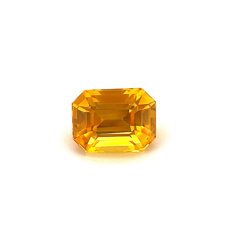 Orange Sapphire 1.52ct Octagonal