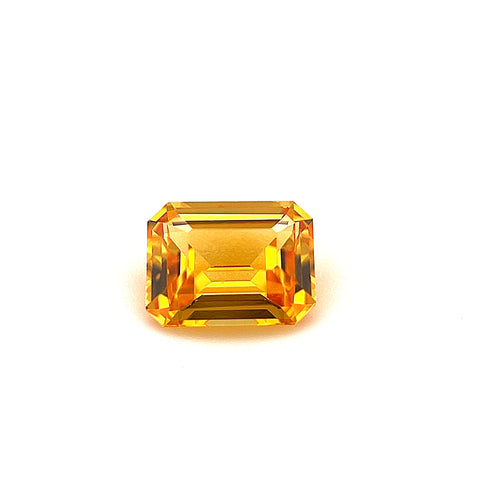 Orange Sapphire 1.18ct Octagonal